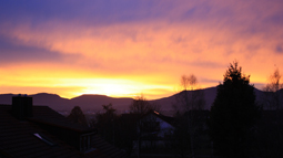 Sonnenaufgang - Blick nach Mössingen